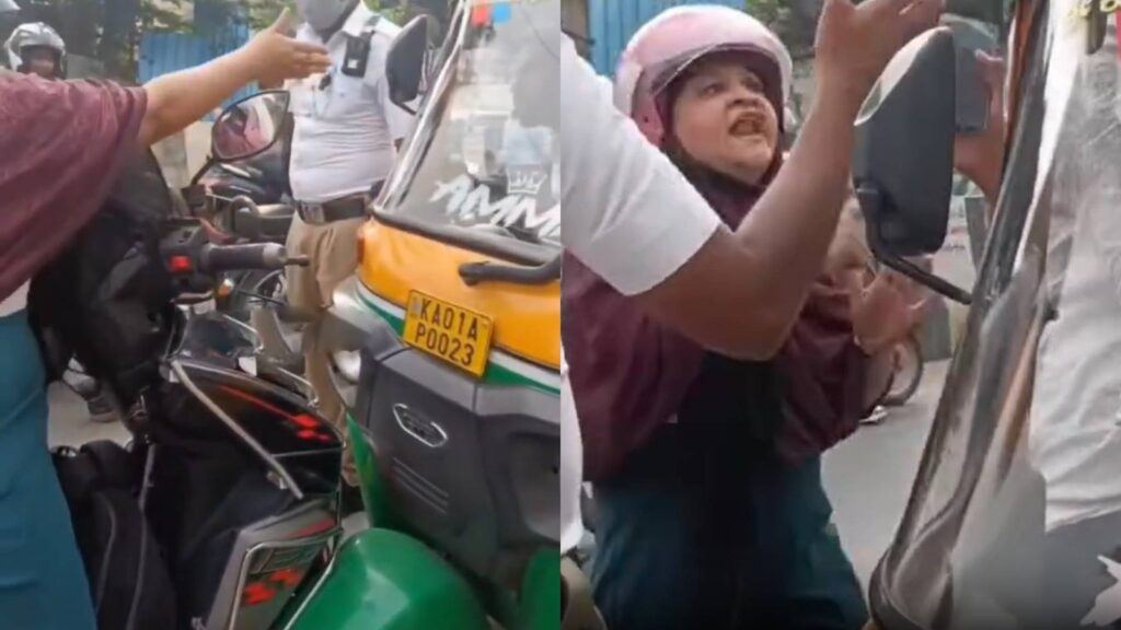 Bengaluru wrong side traffic jam incident