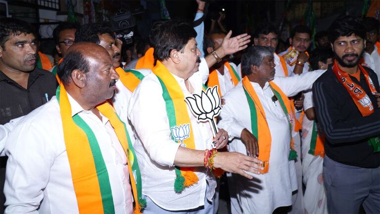 BJP and TDP leaders in Jubilee Hills election