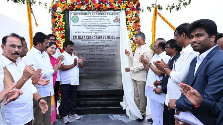 Chandrababu Naidu launches MSME parks in AP