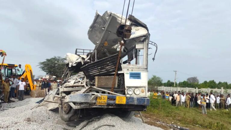 Chevella bus accident rescue scene