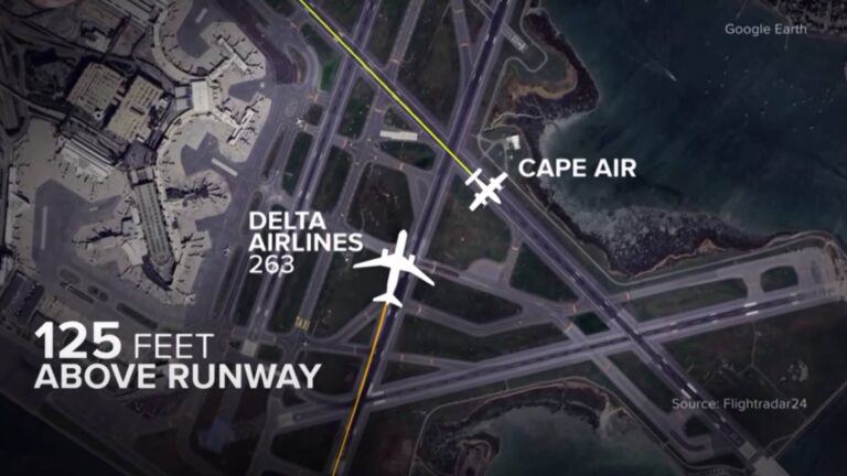 Delta and Cape Air planes at Boston Logan