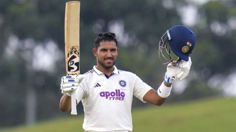 Dhruv Jurel celebrates Test century