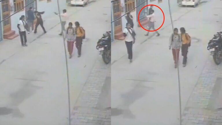 Faridabad stalking shooting case CCTV