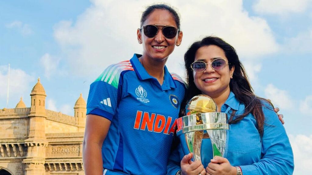 Harmanpreet Kaur with friend Nupur Kashyap