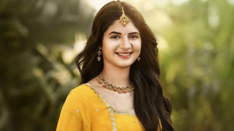 Harshaali Malhotra at Akhanda 2 event