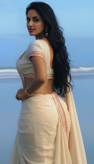 Jyotipoorvaj’s Saree Magic Shines Bright On A Blue Shore