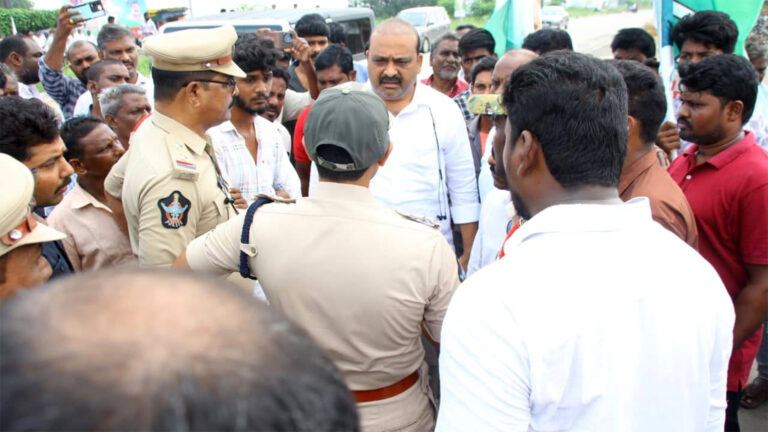 Kaile Anil Kumar during Jagan’s Krishna tour