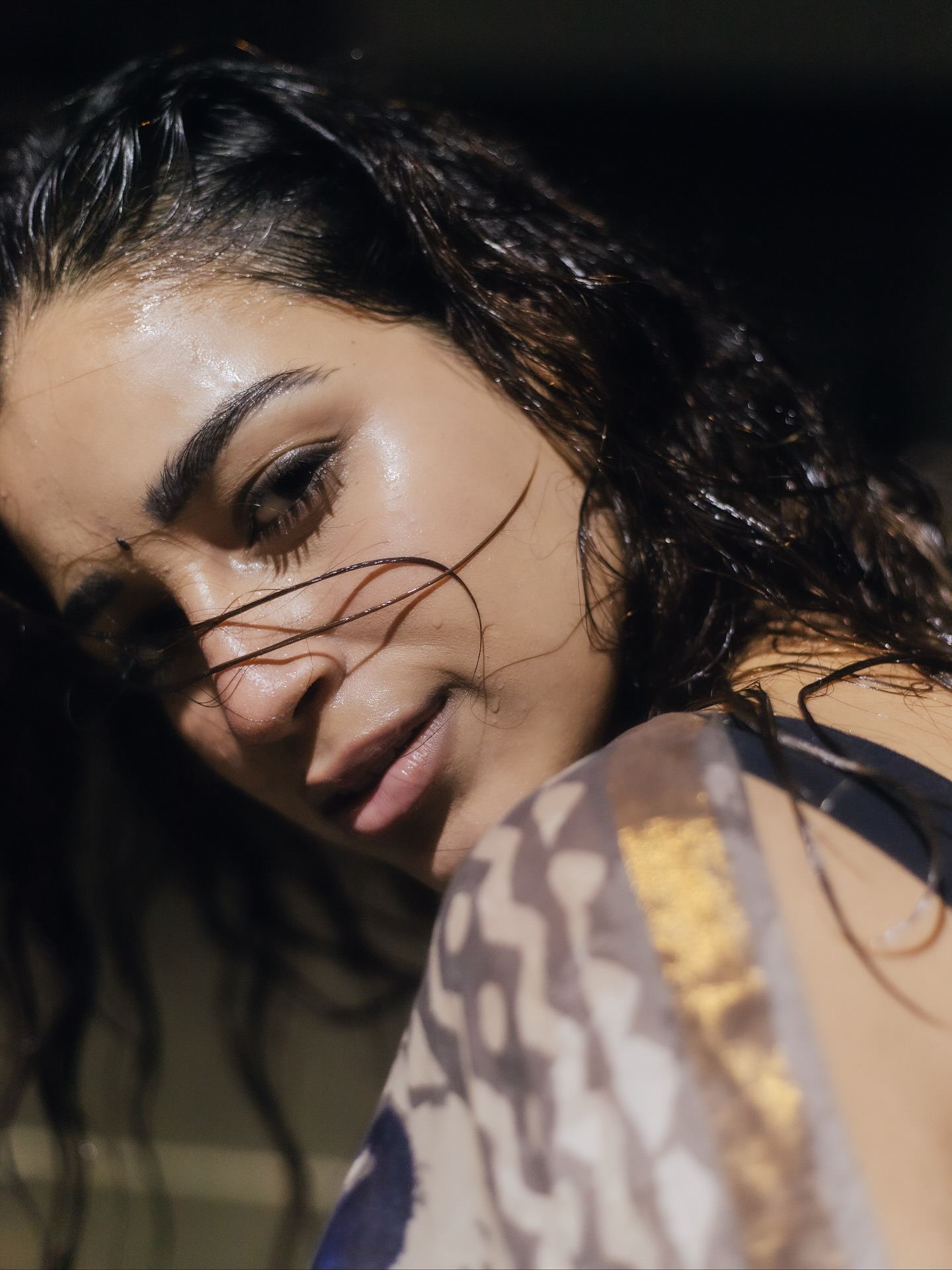 Keerthana Nimmala Candid Saree Expression