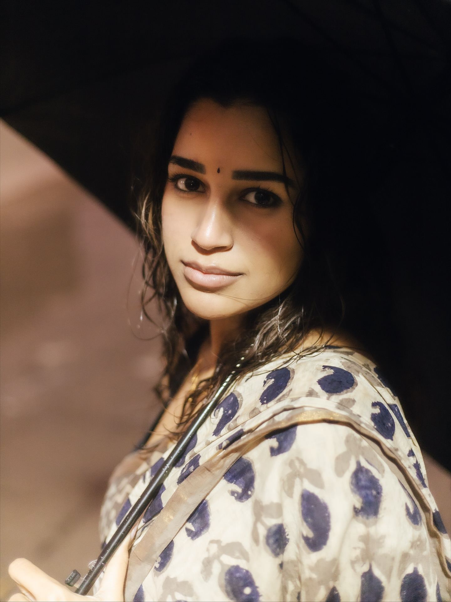 Keerthana Nimmala Elegant Saree Pose