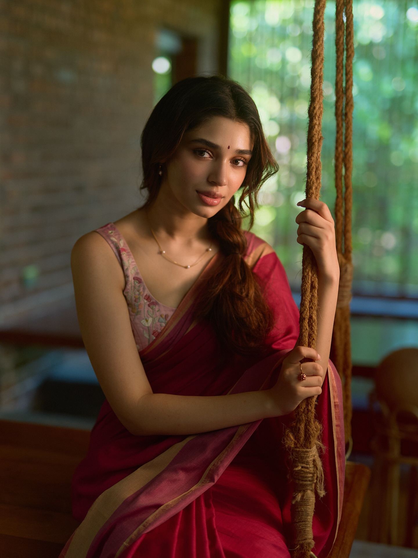 Krithi Shetty Ethnic Beauty In Saree