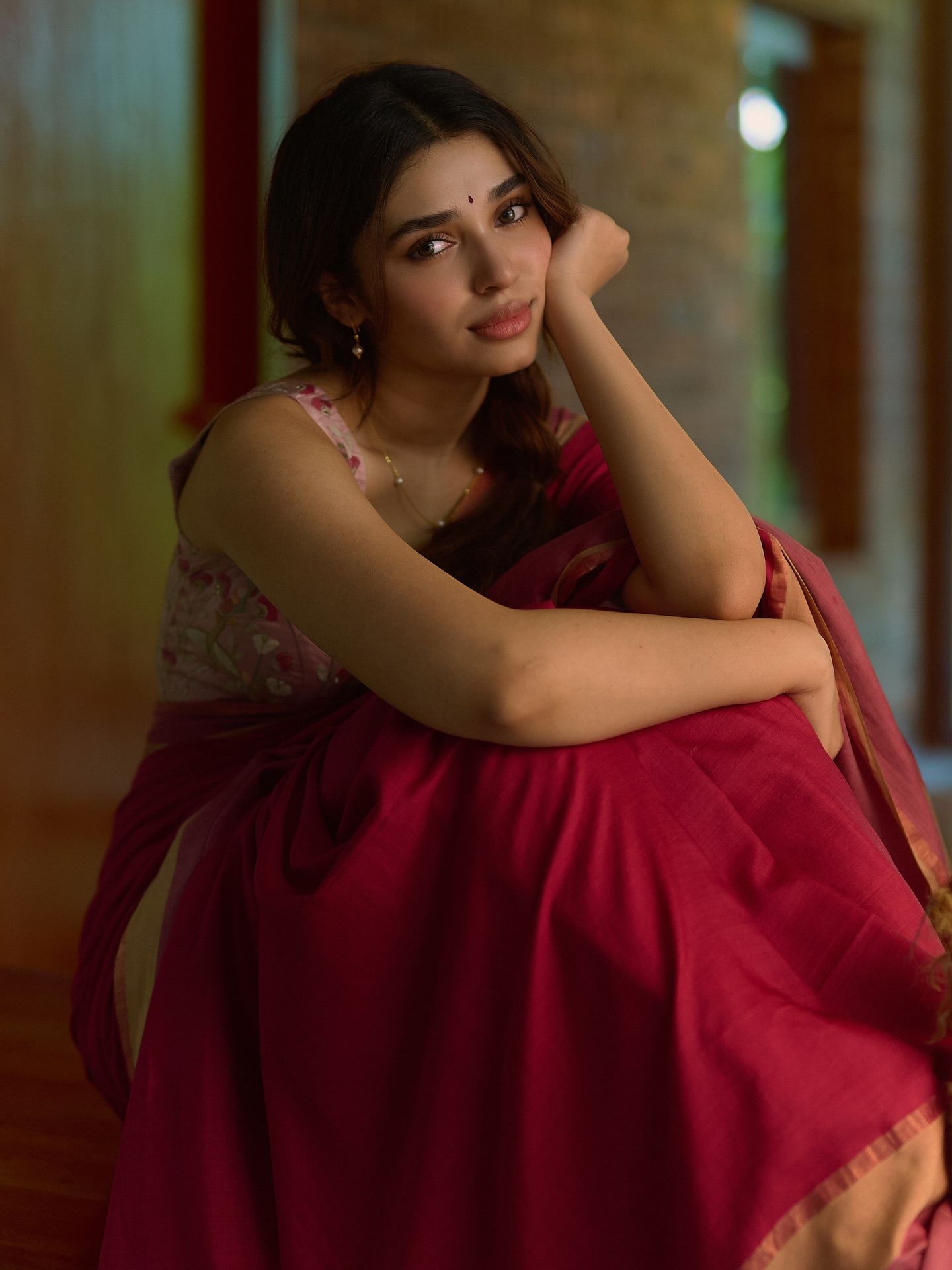 Krithi Shetty Classy Ethnic Look