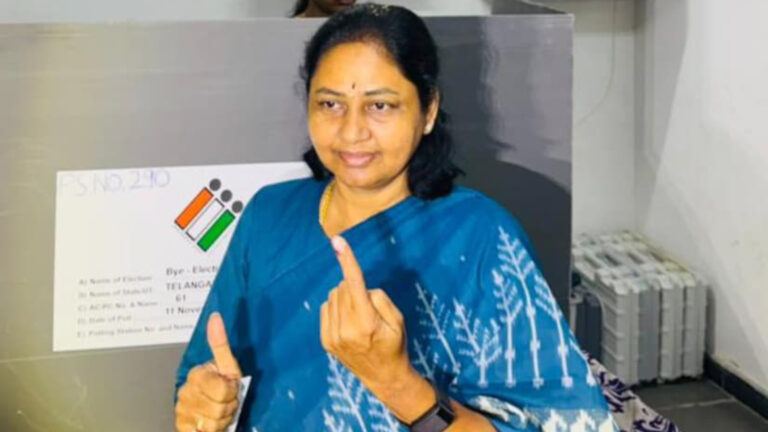 Maganti Sunitha accuses Congress of rigging