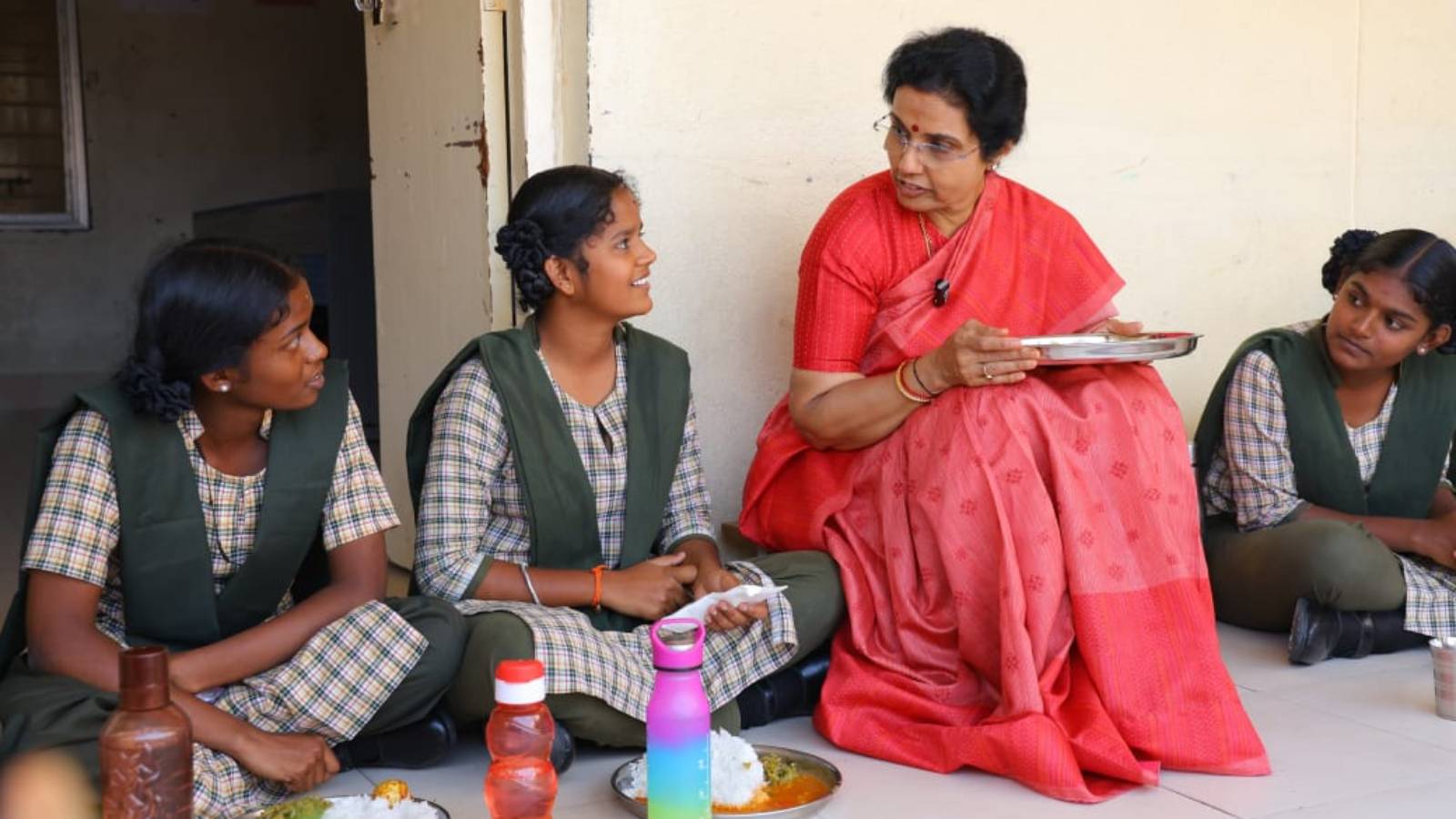 Nara Bhuvaneshwari Kuppam school visit