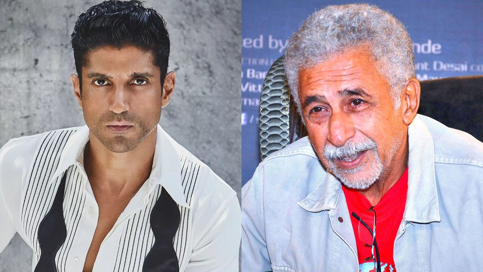 Naseeruddin Shah and Farhan Akhtar