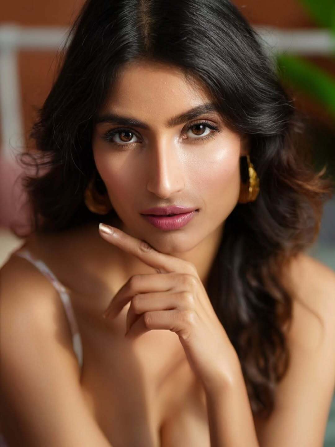 Nikita Sharma's Alluring Gaze In A Floral Top