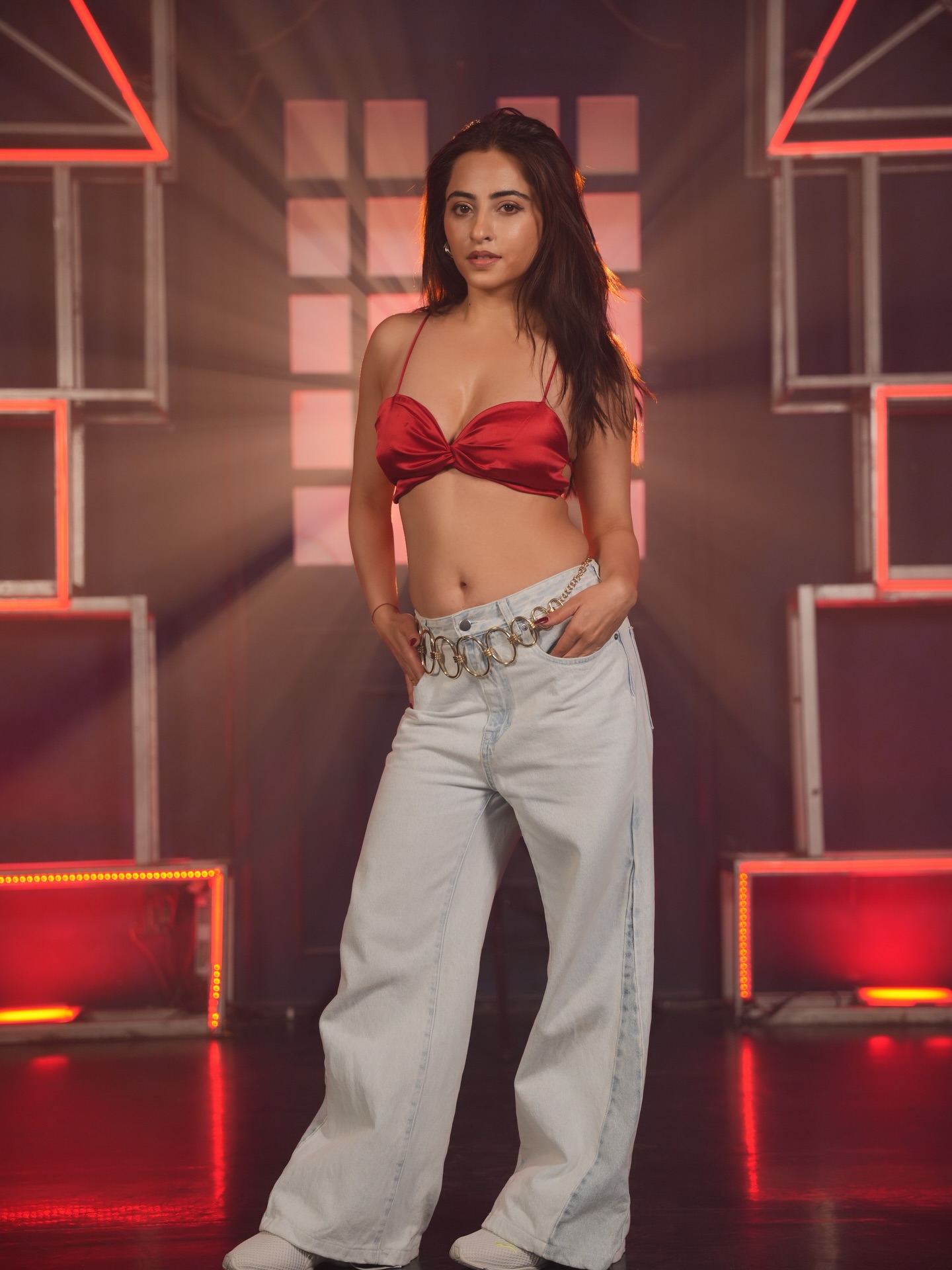 Niyati Fatnani Confident Pose In Stylish Dance Outfit