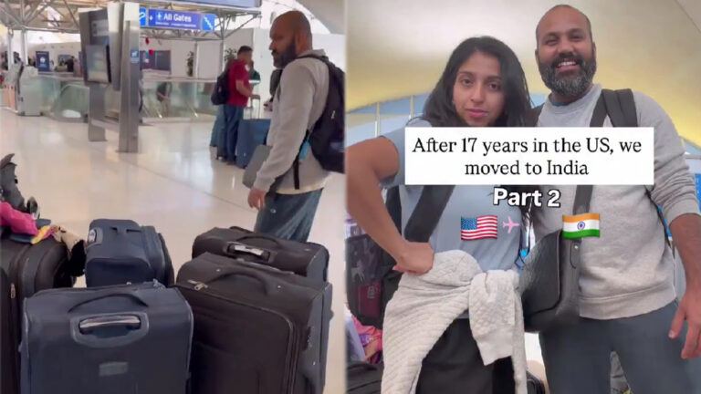 NRI couple returning to India from US