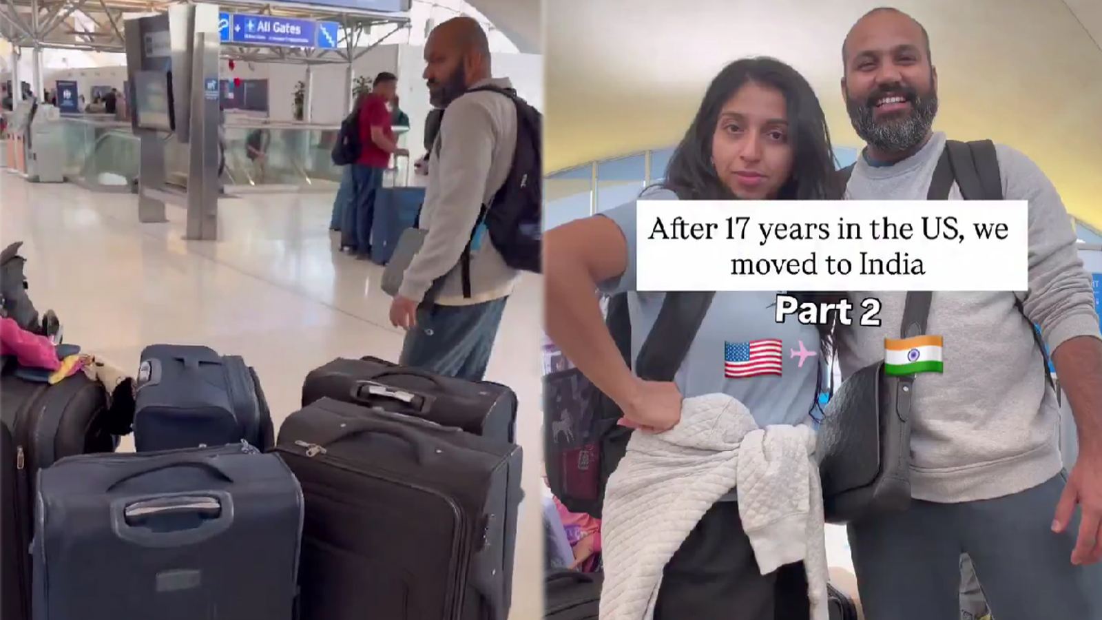 NRI couple returning to India from US