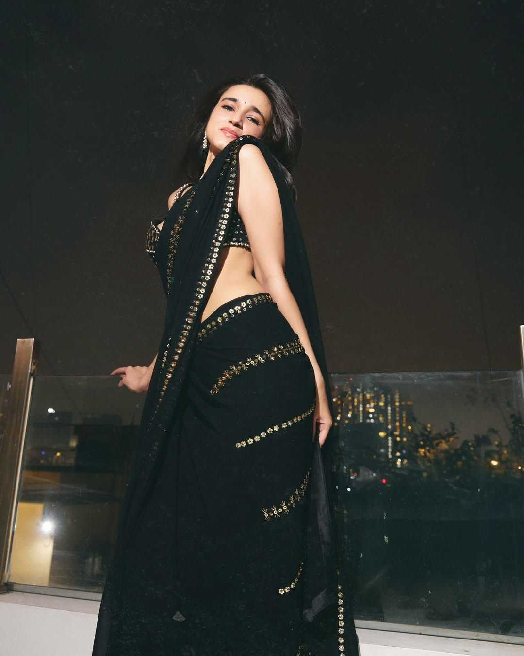 Nuveksha Poses Confidently Against The City Lights