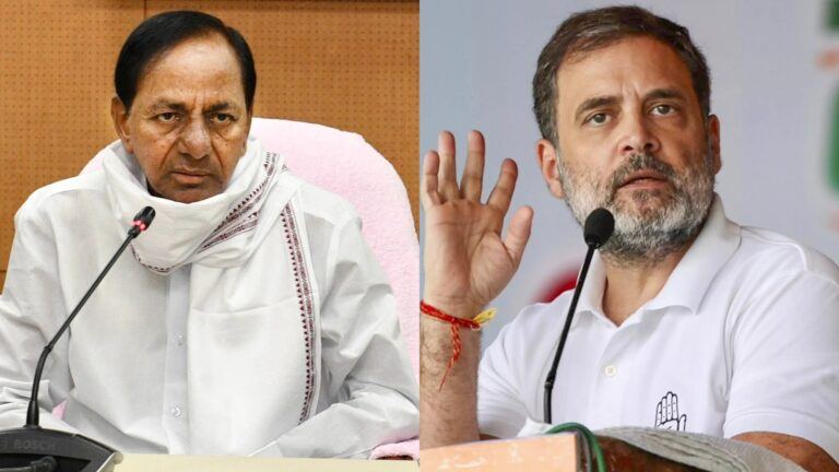 Political leaders making statements in Telangana