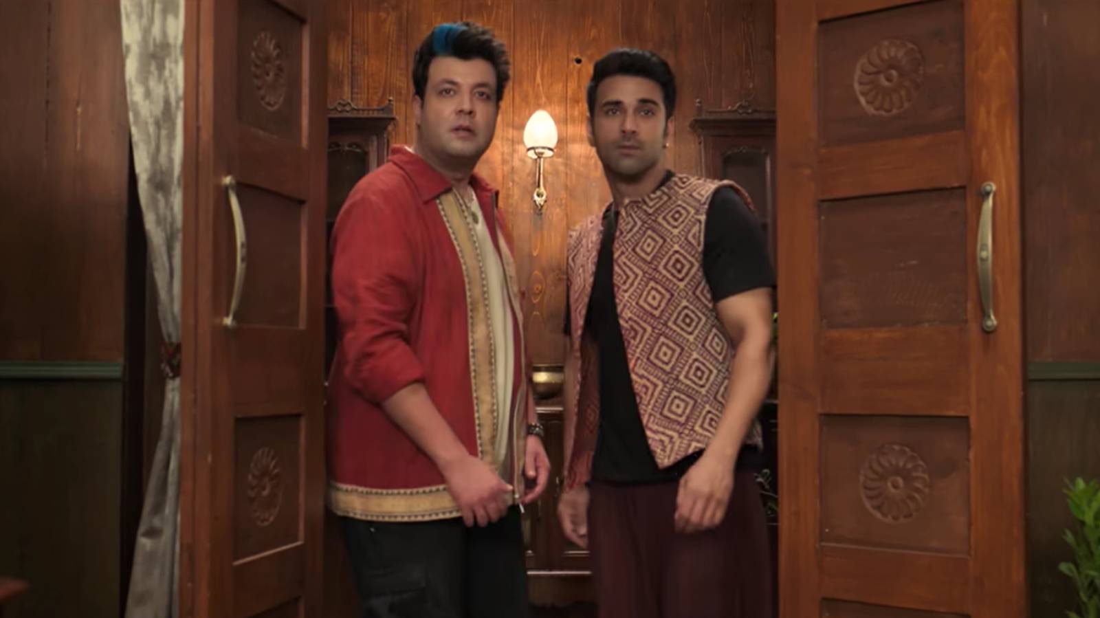 Rahu Ketu trailer still featuring lead duo