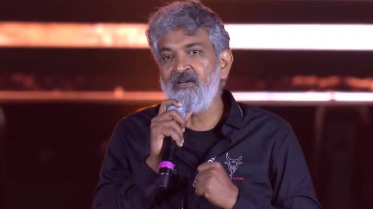 Rajamouli at Globetrotter event stage