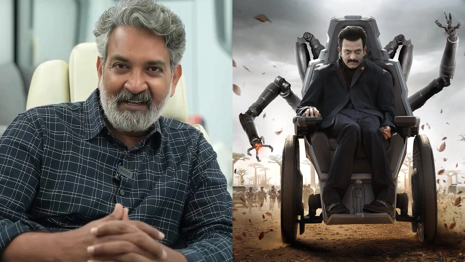 Rajamouli reacts to Prithviraj Sukumaran poster