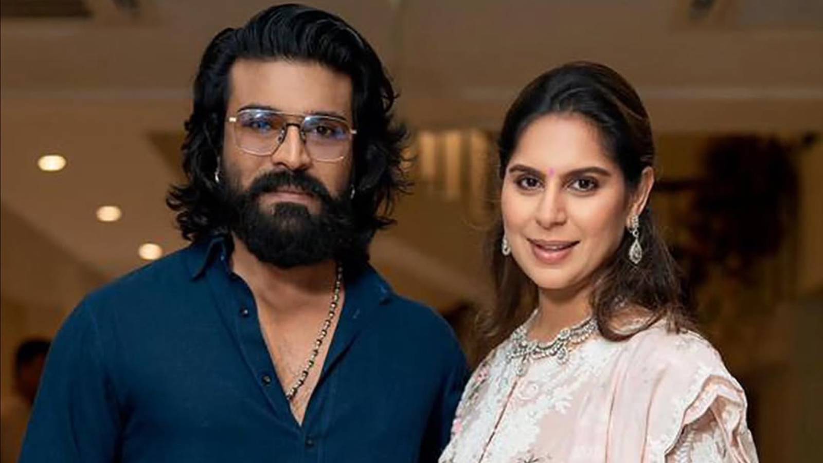 Ramcharan and Upasana during public appearance