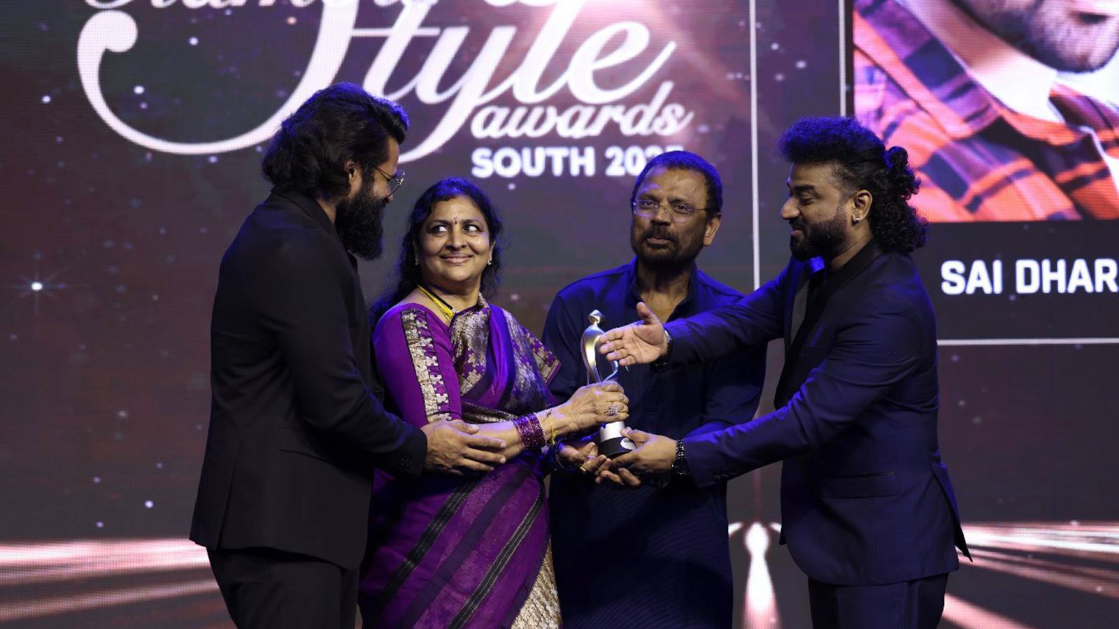 Rare Award Moments With Sai Dharam Tej’s Mother