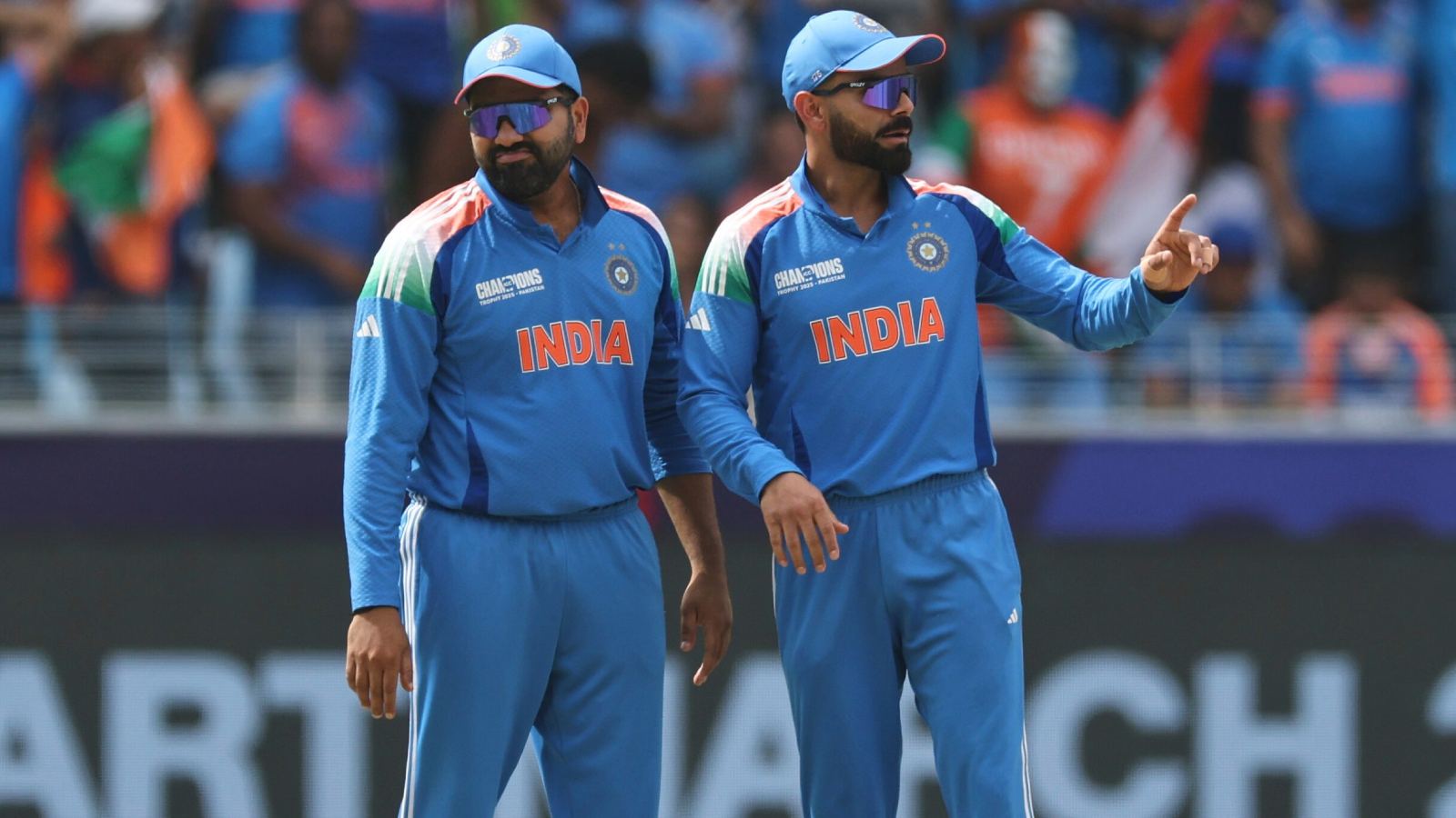 Rohit Sharma and Virat Kohli in ODI match