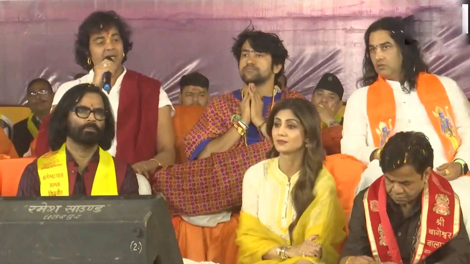 Shilpa Shetty and Rajpal Yadav at unity march