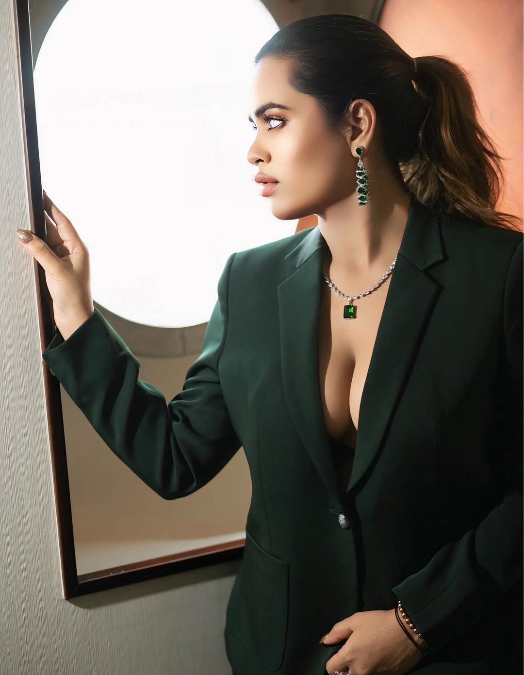 Shivani Sharma Poses Confidently On Stairs