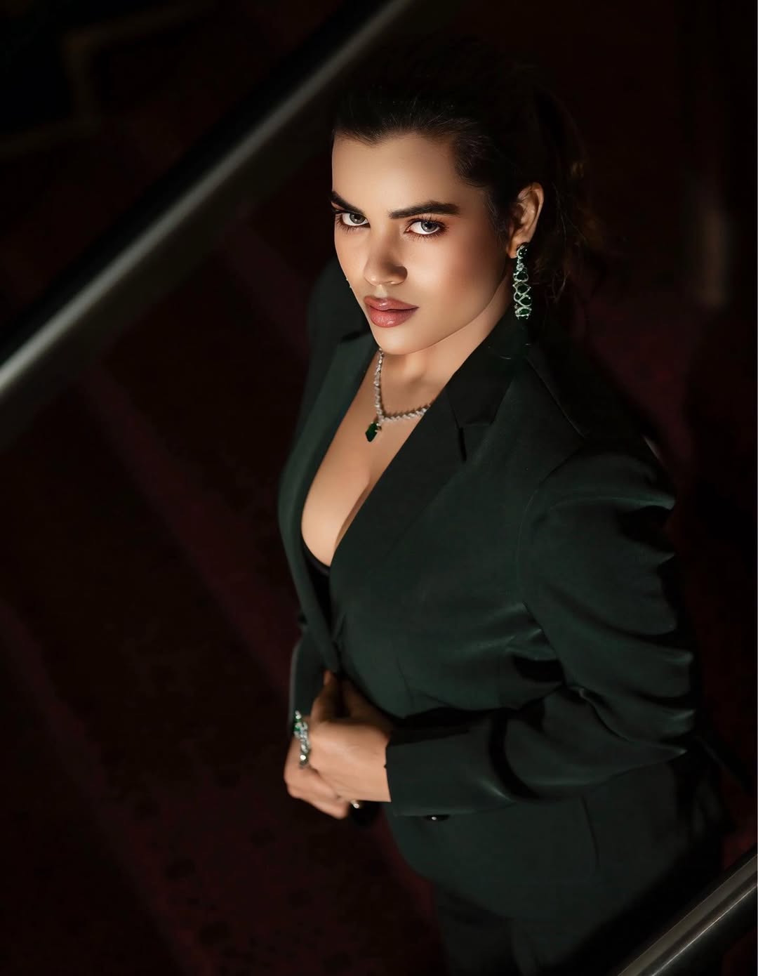 Shivani Sharma's High Ponytail And Bold Look