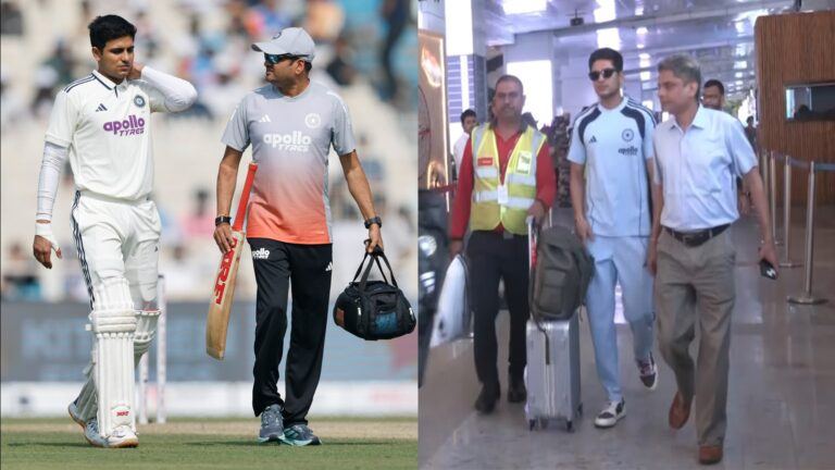 Shubman Gill travelling in neck pain