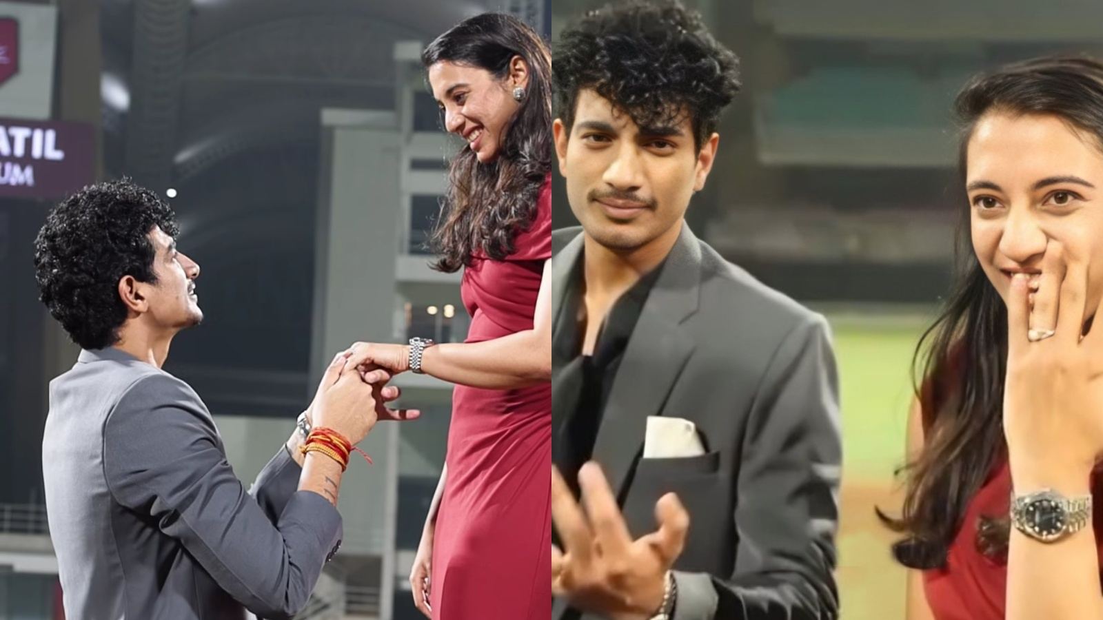 Smriti Mandhana pitch proposal moment