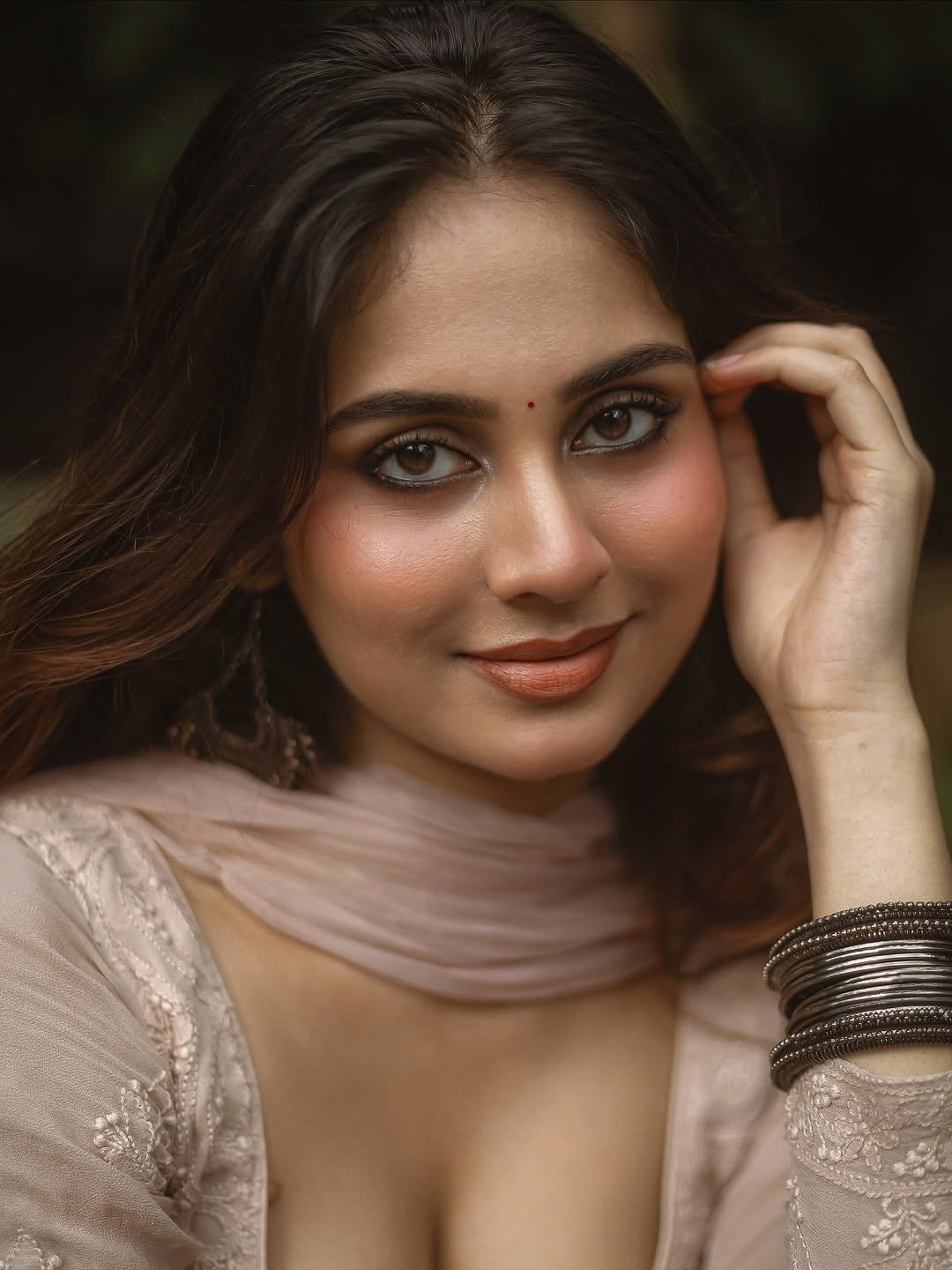 A Close Up Of Srushti Bannatti's Sultry Eyes