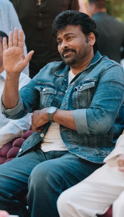 Stylish Chiru Steals Spotlight at Allu Sirish’s Engagement