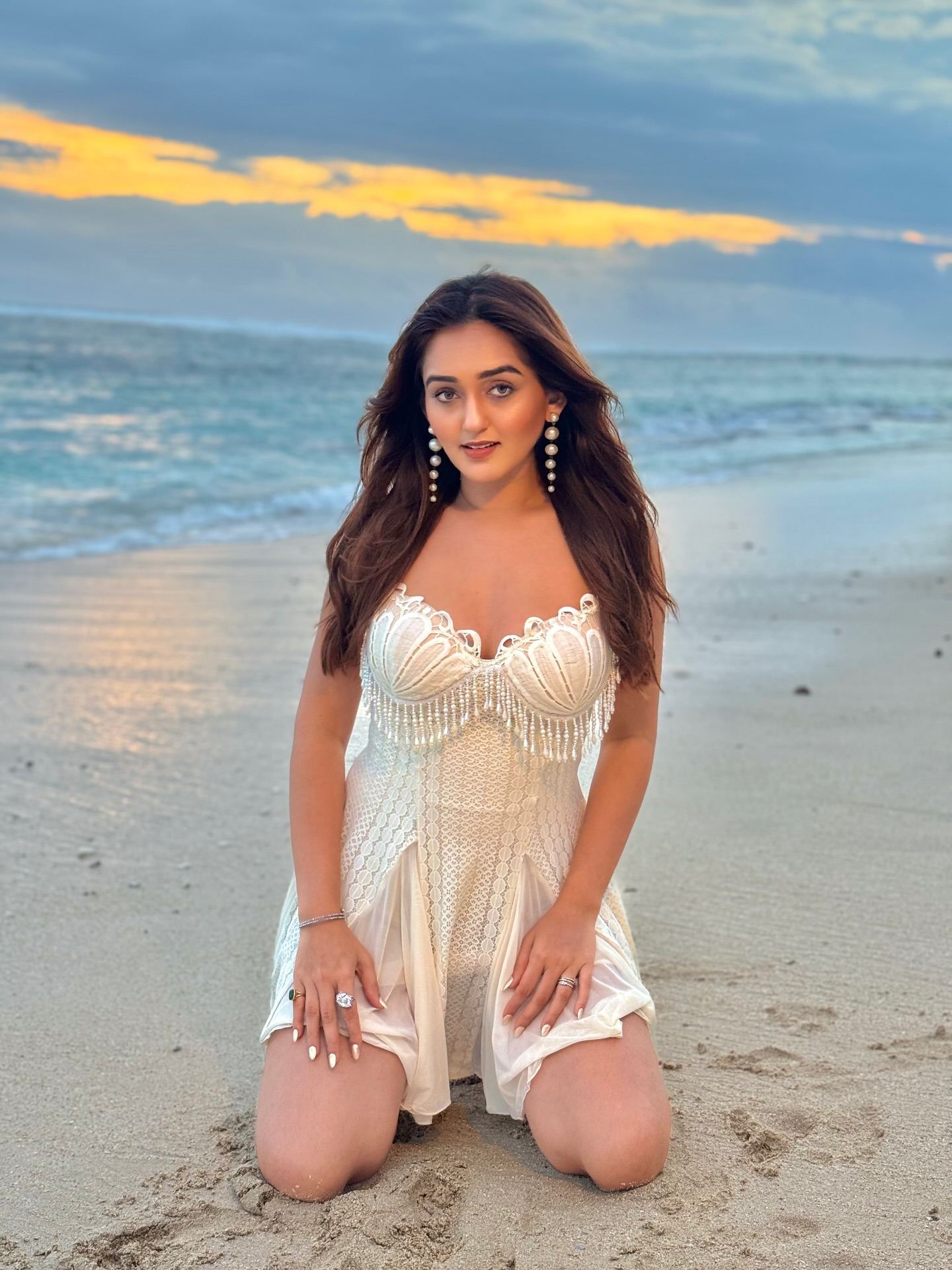 Tanya Sharma Dreamy Pose With Ocean Backdrop
