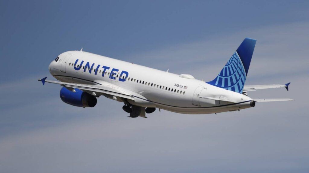 United Airlines aircraft on runway