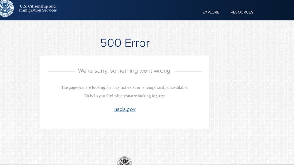 USCIS OPT progress glitch