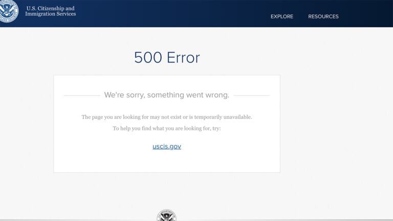 USCIS OPT progress glitch