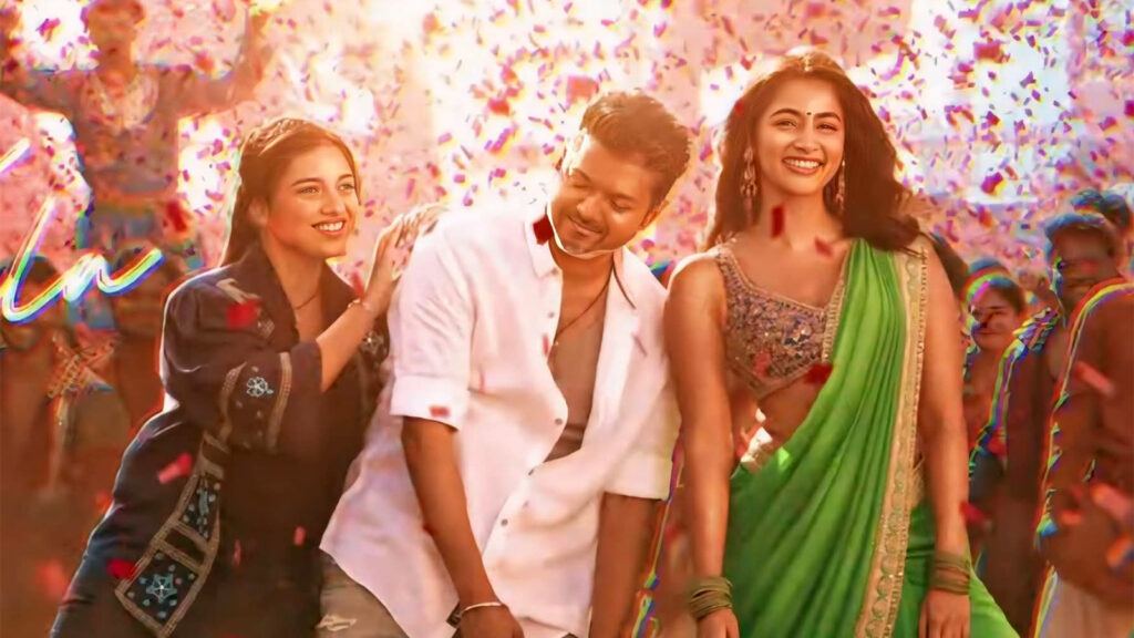 Thalapathy Vijay and Pooja Hegde song still