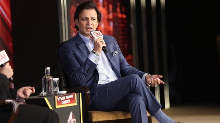 Vivek Oberoi speaking during interview