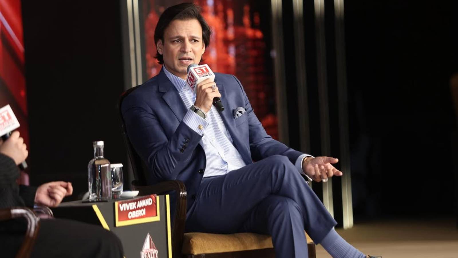 Vivek Oberoi speaking during interview
