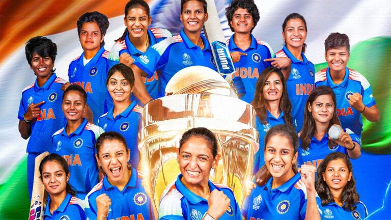 India Women celebrate World Cup 2025 win