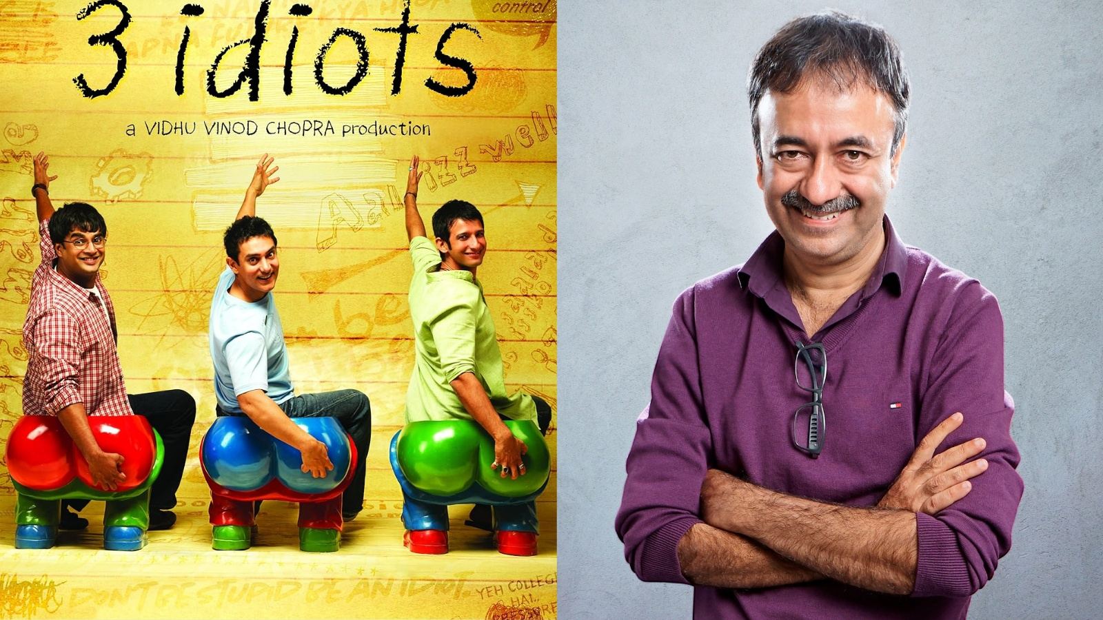 Aamir Khan and cast of 3 Idiots