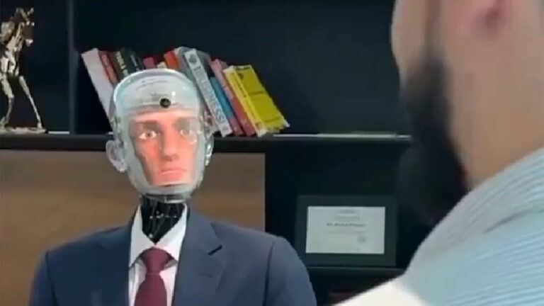 AI Robot Interviewing CEO Viral Video