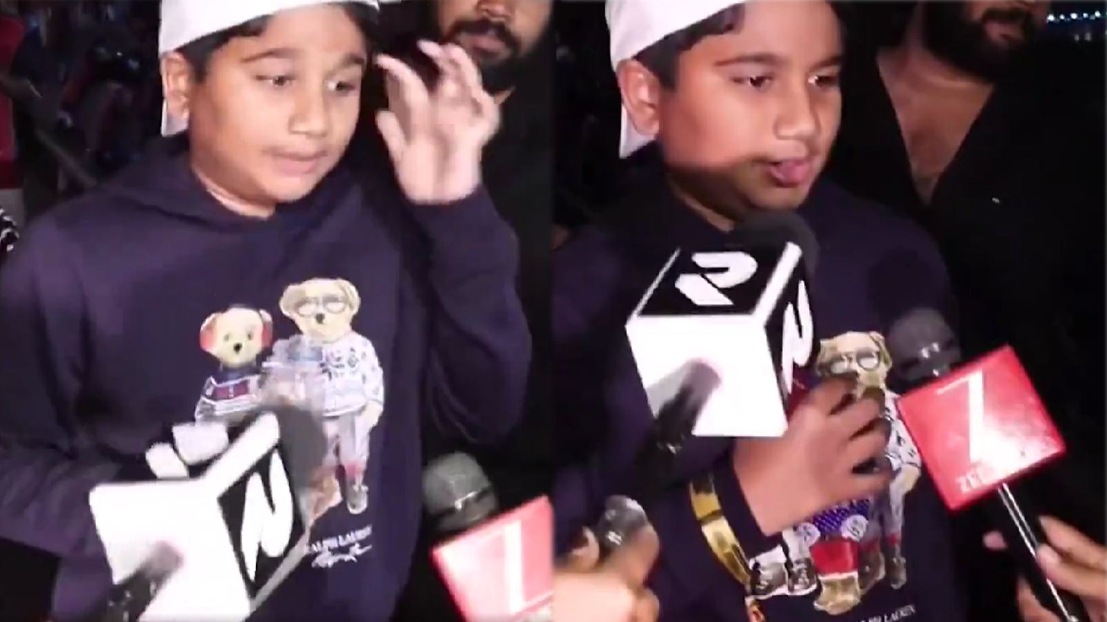 Allu Arjun son at Messi event