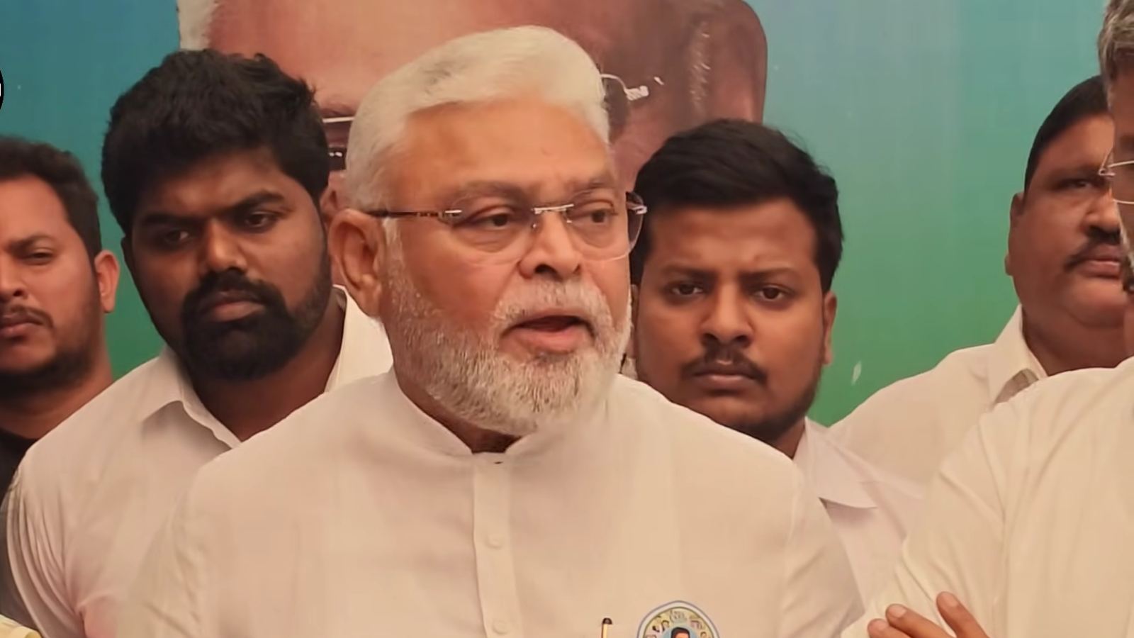 Ambati Rambabu making controversial political remarks during media interaction