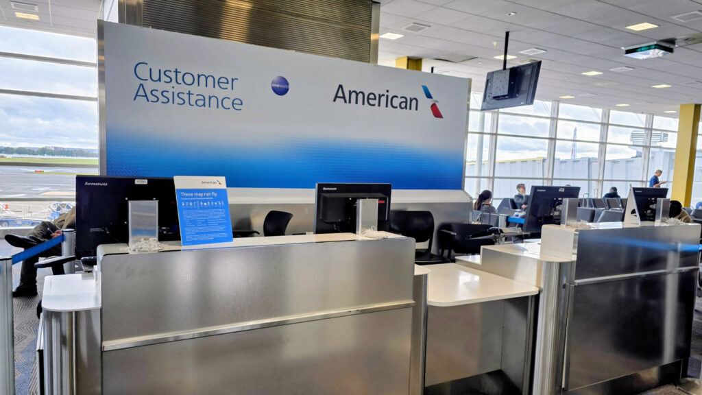American Airlines rebooking chaos at airport